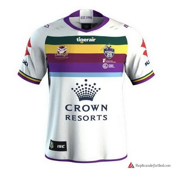 Camiseta Melbourne Storm Testimonial 2018 Blanco Rugby